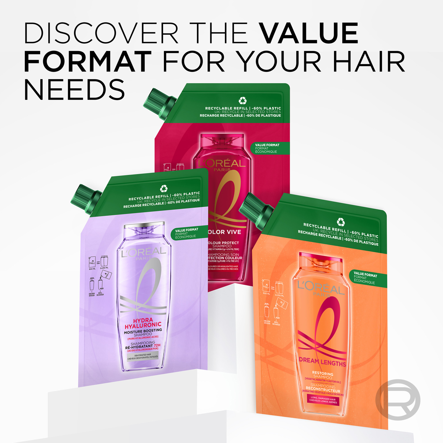 Elvital Color Vive Shampoo Refill For Coloured Hair