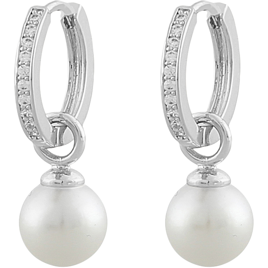 Core pearl ring ear s/white