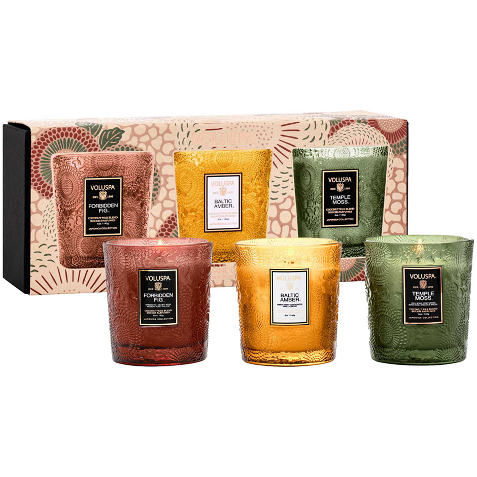 3 X Demi Candle Set