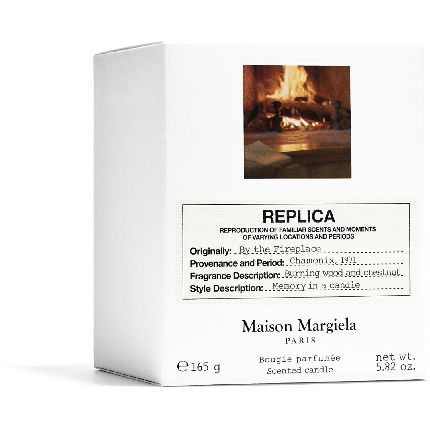 Replica By The Fireplace Candle