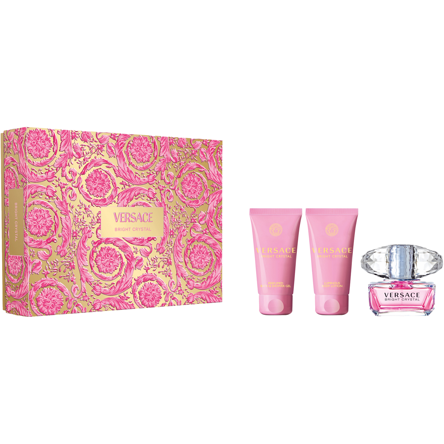 Gift Set Bright Crystal 50 ml + Bath & Shower Gel 50 ml + Body Lotion 50 ml