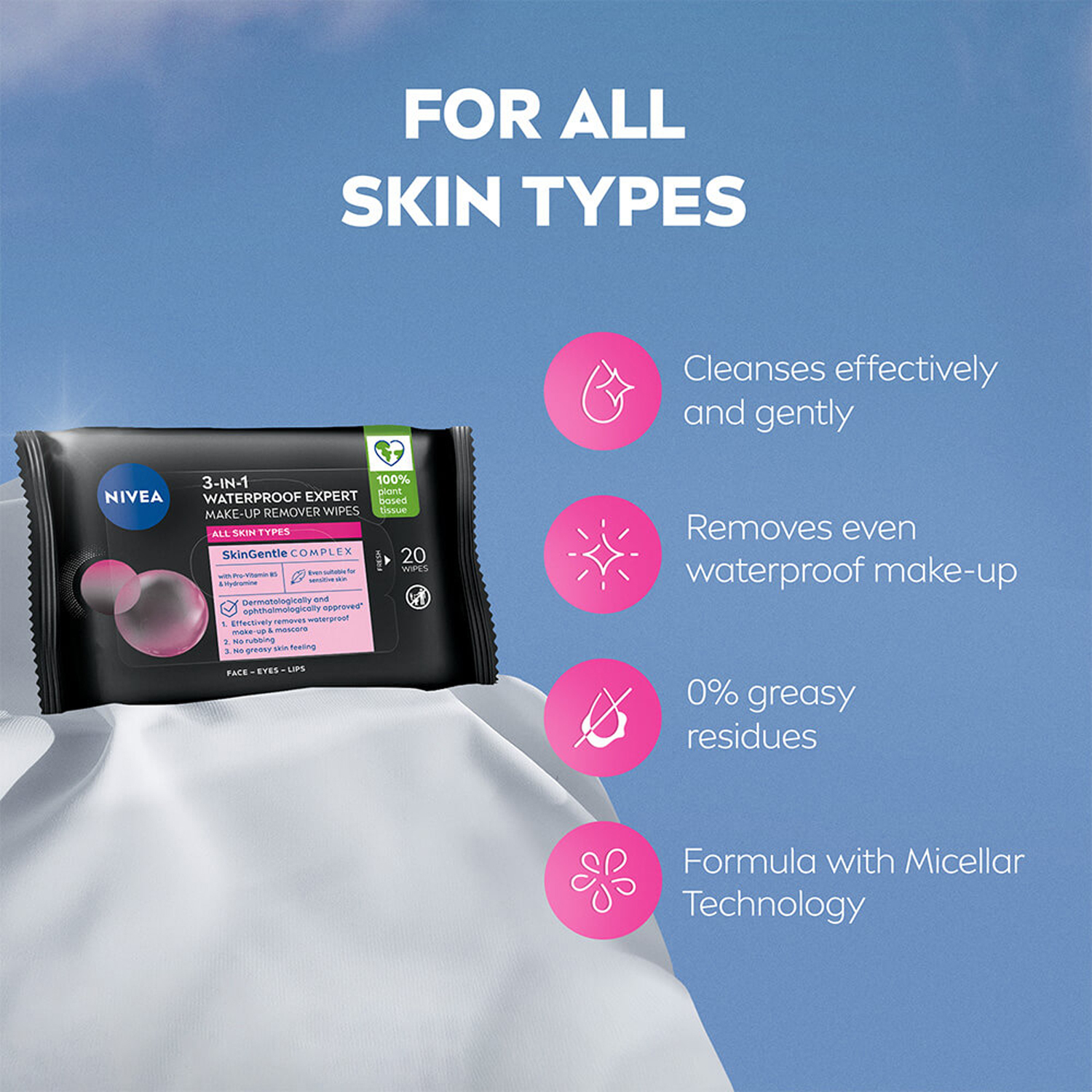 MicellAIR Expert Make-up Remover Wipes