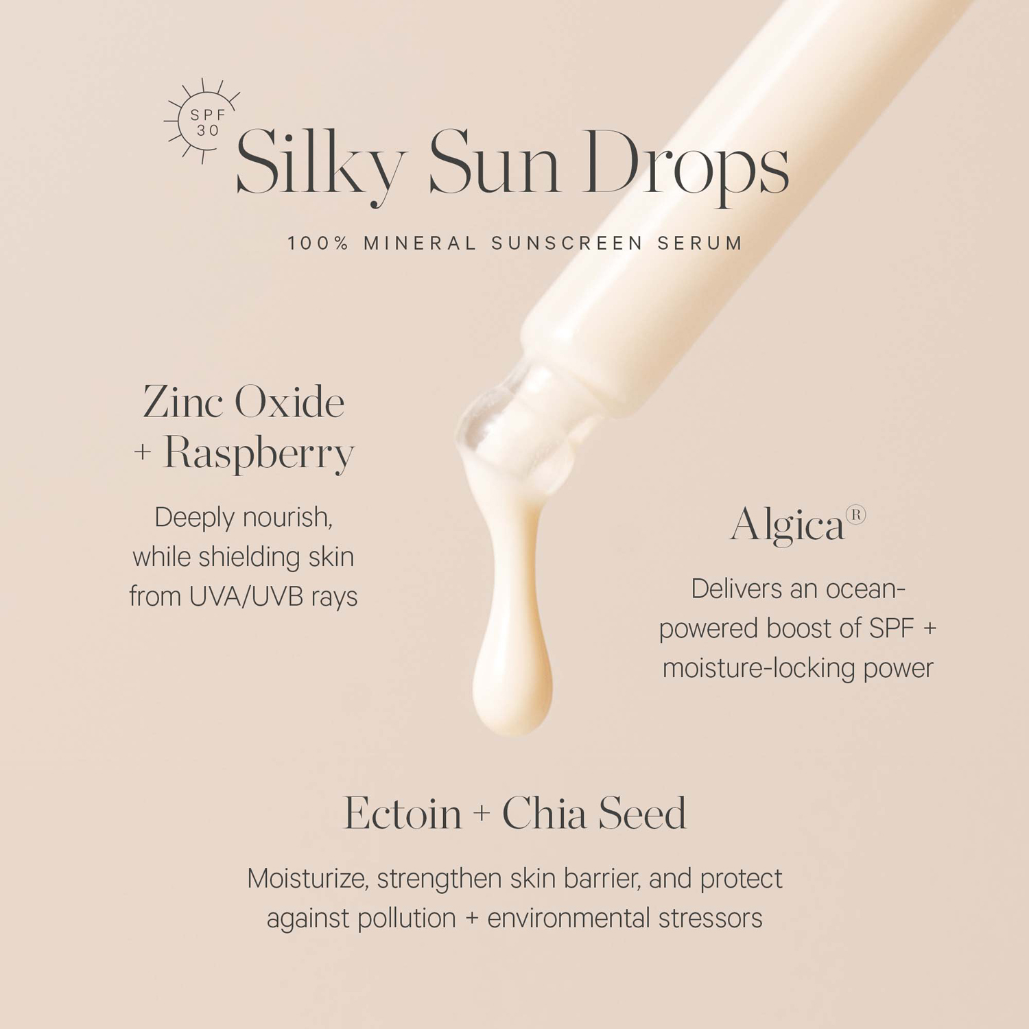 Silky Sun Drops 100% Mineral Sunscreen Serum