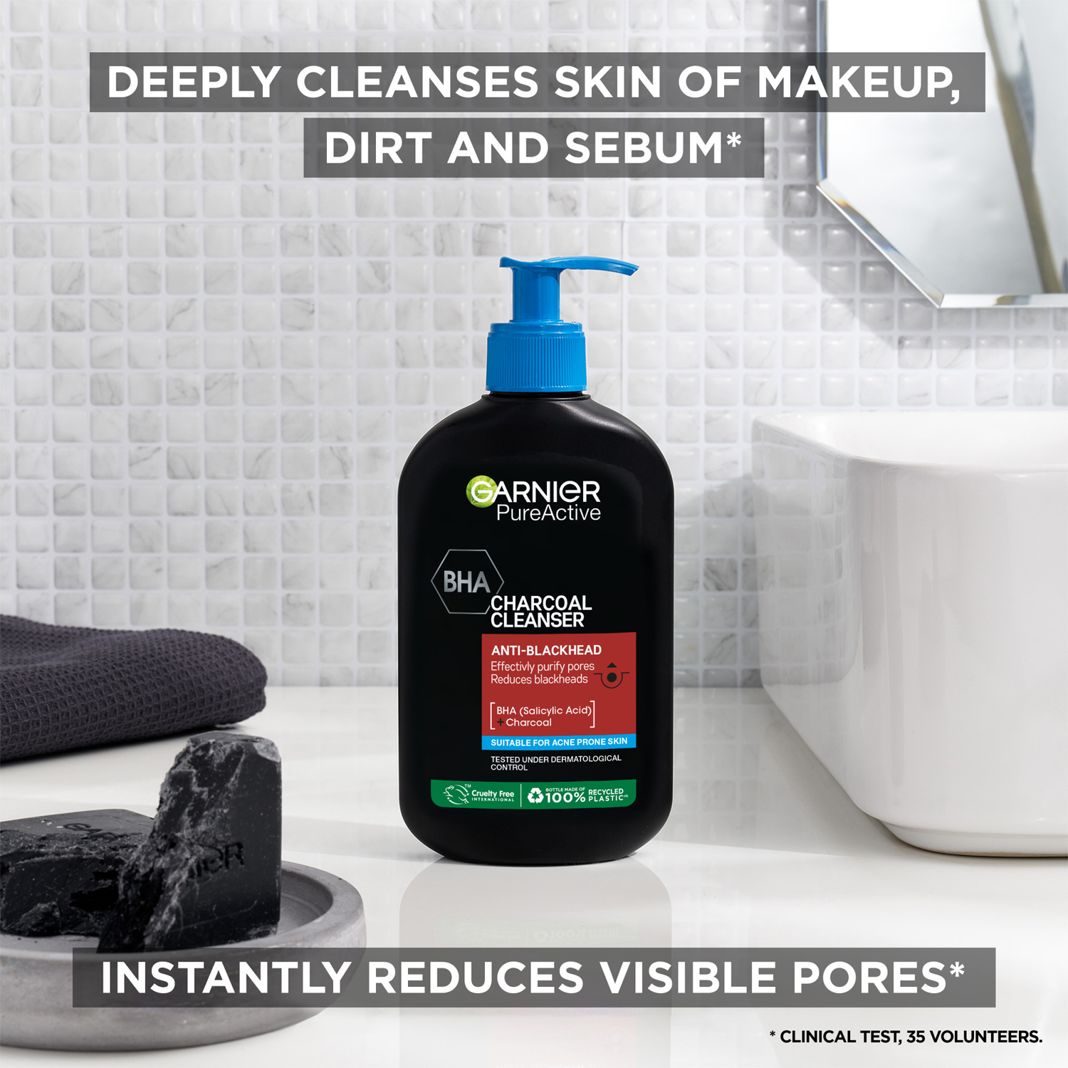 SkinActive PureActive Charcoal Cleanser