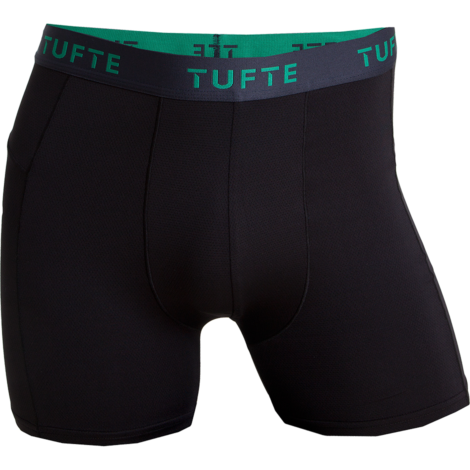 Men Active Boxer Black/Bosphorus